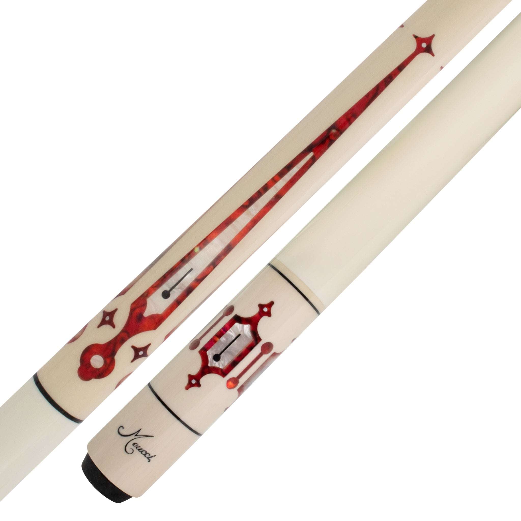 Power Piston 4 Red Meucci Pool Cue Butt and Forearm
