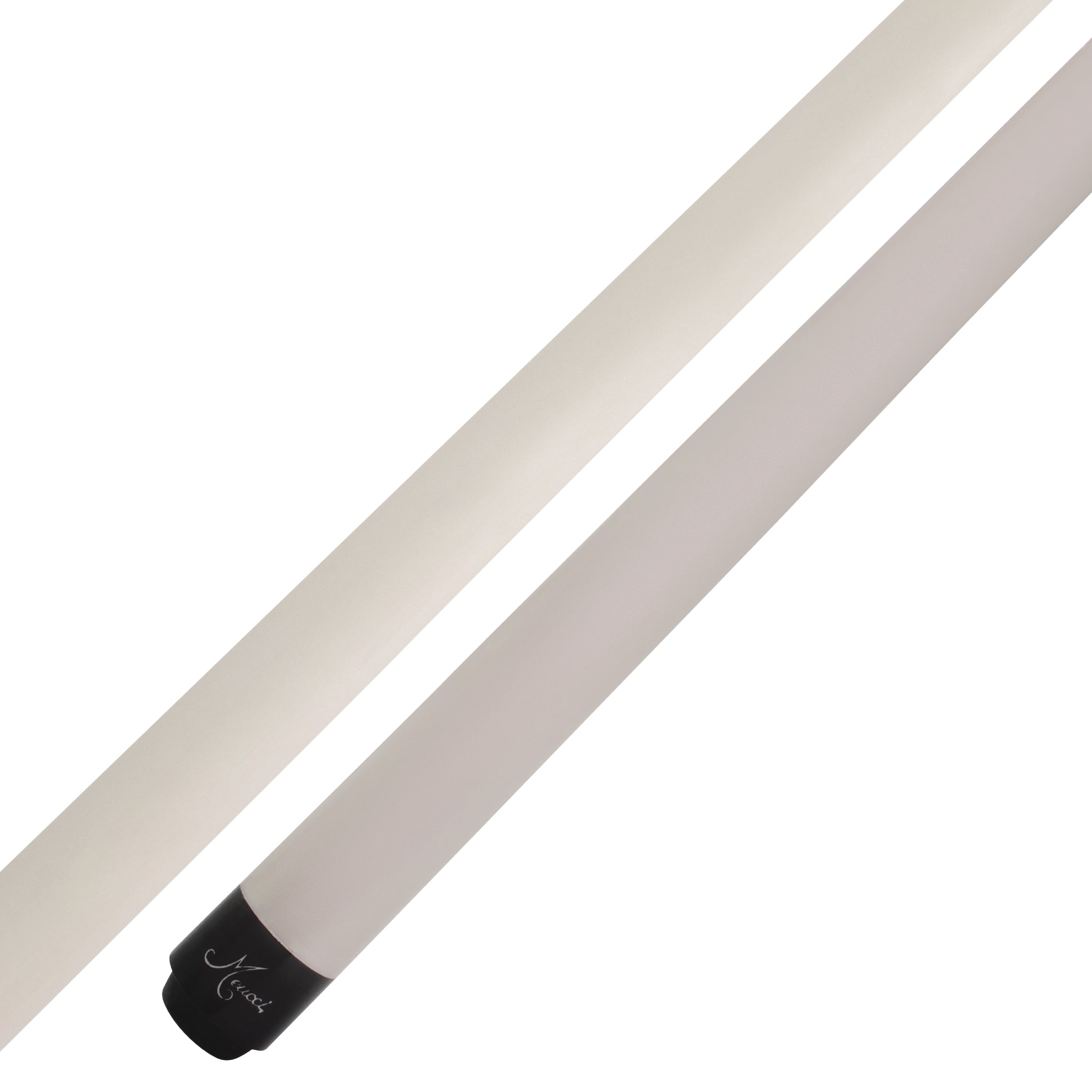 Break White Meucci Pool Cue Butt and Forearm